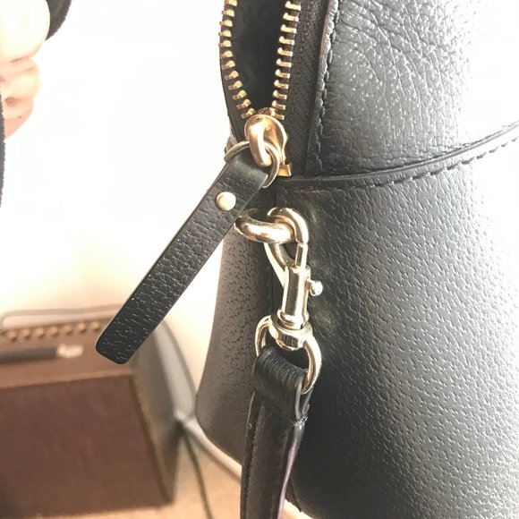 Kate Spade Black Leather Handbag+Crossbody Purse - Picture 8 of 8